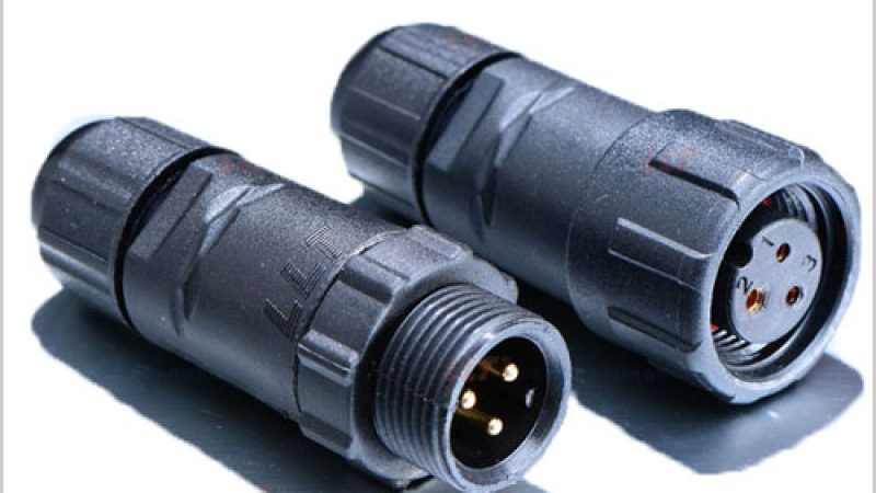 M14 3 Wire Waterproof Cable Connector