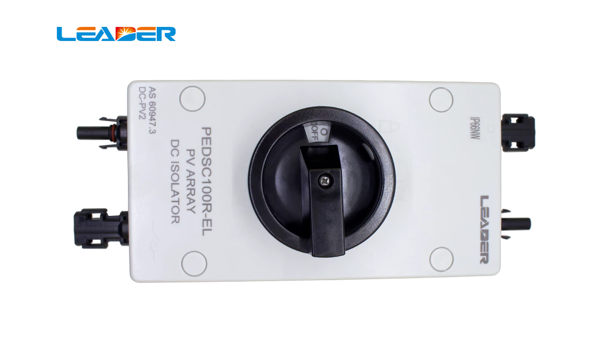 PV DC Isolator Switch Solar IP66 1500VDC 32A - LEADER GROUP