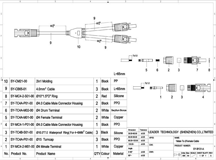 Conector MC4 Y