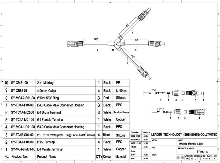 Conector paralelo MC4